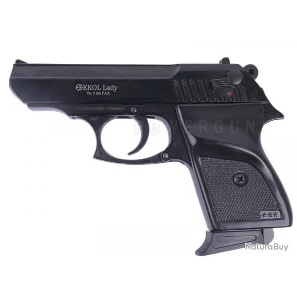 Pistolet D'Alarme Lady Noir Ekol