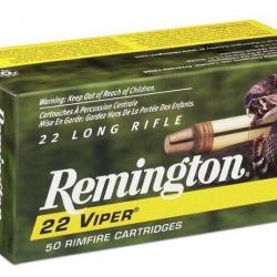 50 Munitions Remington 22 lr cuivrée VIPER HV 36 grains destockage munitions