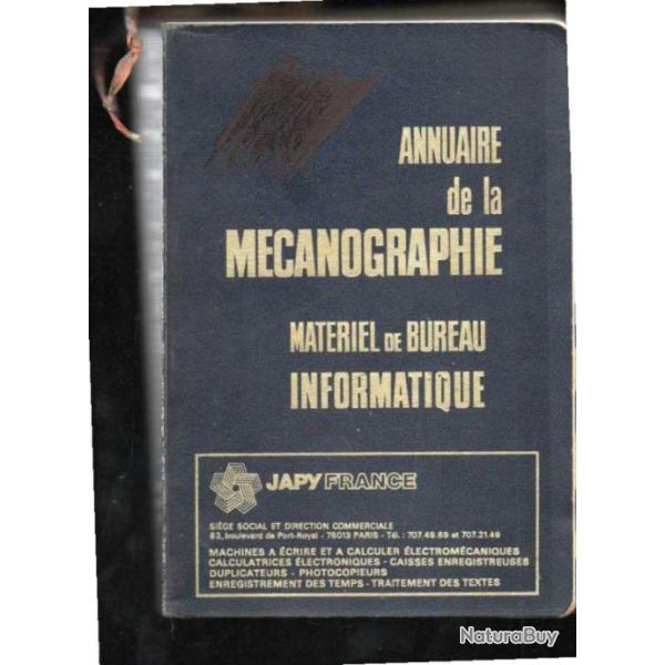 annuaire de la mcanographie matriel de bureau informatique 1977