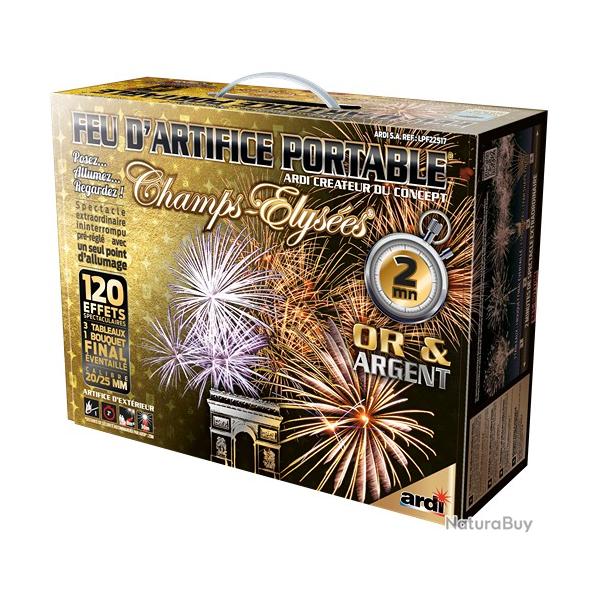 ARDI61 FEU D'ARTIFICE ARDI PORTABLE LPF OR ET ARGENT 2 MINUTES NEUF