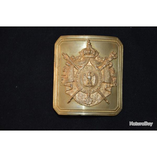 PLAQUE CEINTURON CENT GARDE- GARDE IMPERIALE-SECOND EMPIRE-NAPOLEON III-GUERRE DE 1870/1871