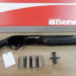 FUSIL SEMI AUTO BENELLI MONTEFELTRO SYNTHETIQUE CAL 12/76 + CHOKES + CARTON OCCASION BON ETAT