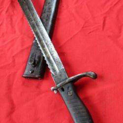 baionnette fusil mauser G98 dent de scie ww1 première guerre 1914 avec oreille 1° type schillingSUHL