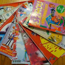 TRES BEAU LOT DE 9 SPIROU DE 1994 A 1995 EN 9 VOLUMES DE 48 PAGES CHACUN - LES NUMEROS SONT EN TTB