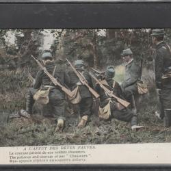 CPA - GUERRE 1914 LES SOLDATS CHASSEURS