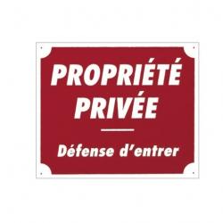 Pancarte panneau aluminium "propriété privée"