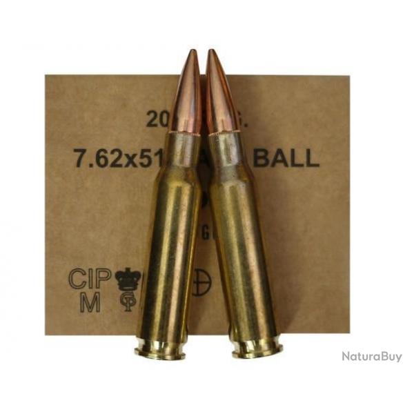 CAISSE CARTOUCHES GGG .308 FMJ 147gr x640