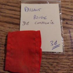 Passant de compagnie rouge