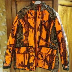 Veste chasse camo orange imperméable "marque Percussion"  taille 4XL