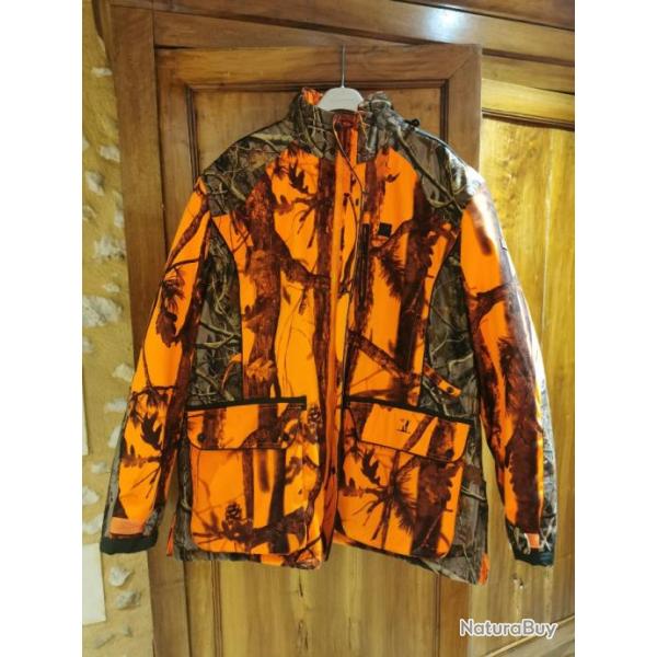 Veste chasse camo orange impermable "marque Percussion"  taille 4XL