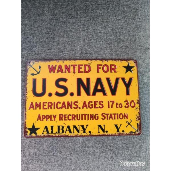 PLAQUE MTAL "U.S. NAVY"