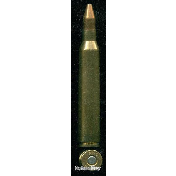 6.5 x 65 RWS - calibre peu courant - marquage : RWS 6.5 x 65 - balle cuivre cylindro pointe creuse