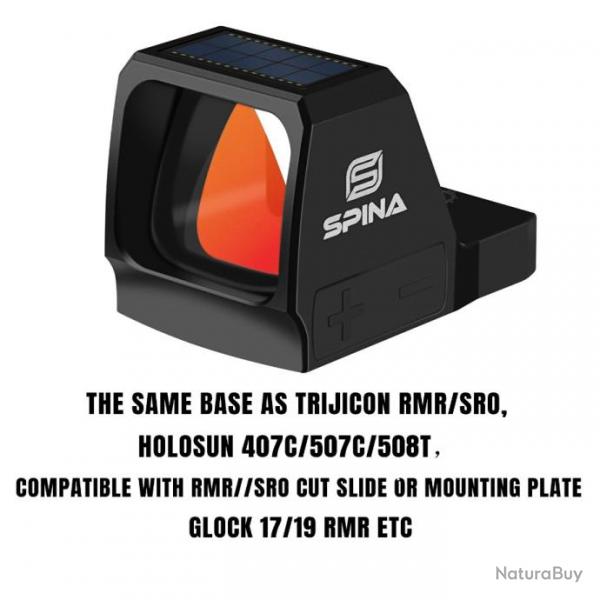 SPINA OPTICS-Red Dot Sight Solar -solar RMR 4-LIVRAISON GRATUITE !!