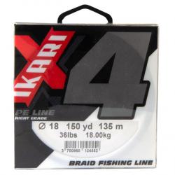 Tresse Ikari 4 brins grise 250m 0.20mm19kg