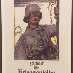 Carte Postale - Aidez-nous à vaincre... (affiche Berlin 1917) Coll. Historial de la Grande Guerre -