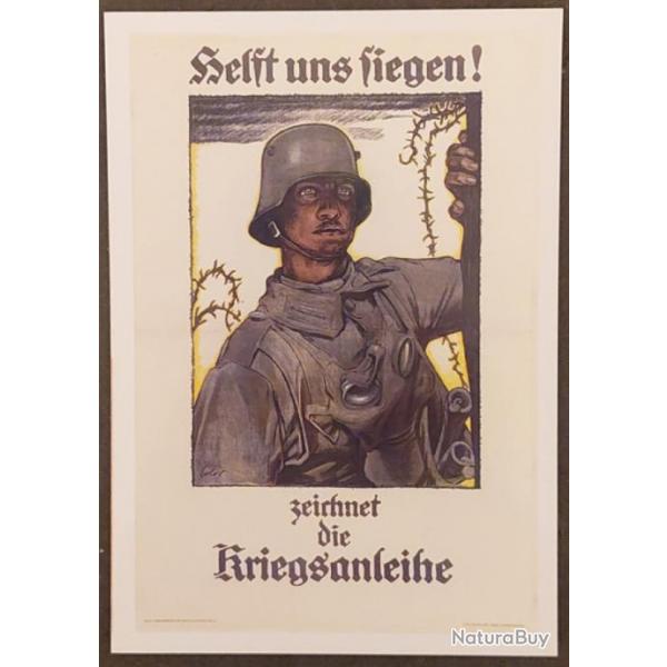 Carte Postale - Aidez-nous  vaincre... (affiche Berlin 1917) Coll. Historial de la Grande Guerre -