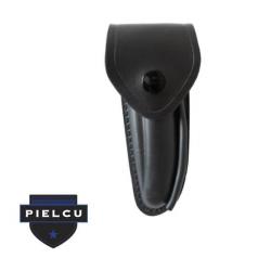 PL78225-70 Etui Pielcu cuir doublé noir pour couteau type Laguiole