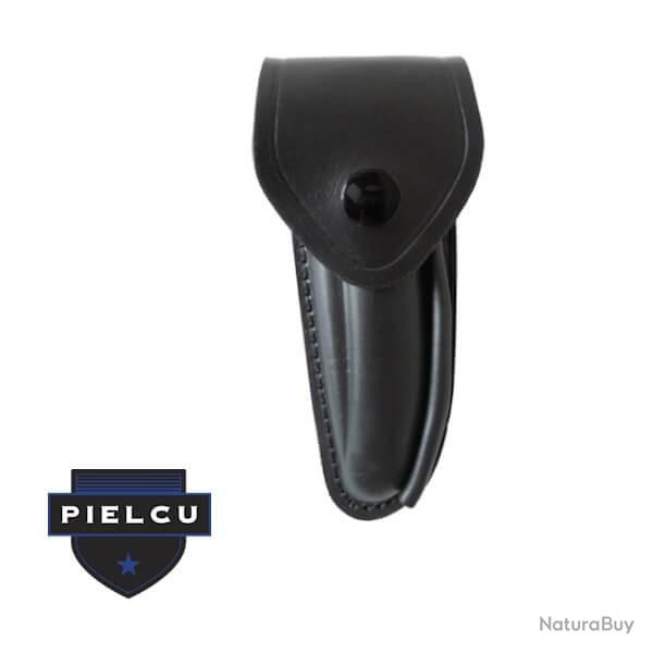 PL78225-70 Etui Pielcu cuir doubl noir pour couteau type Laguiole