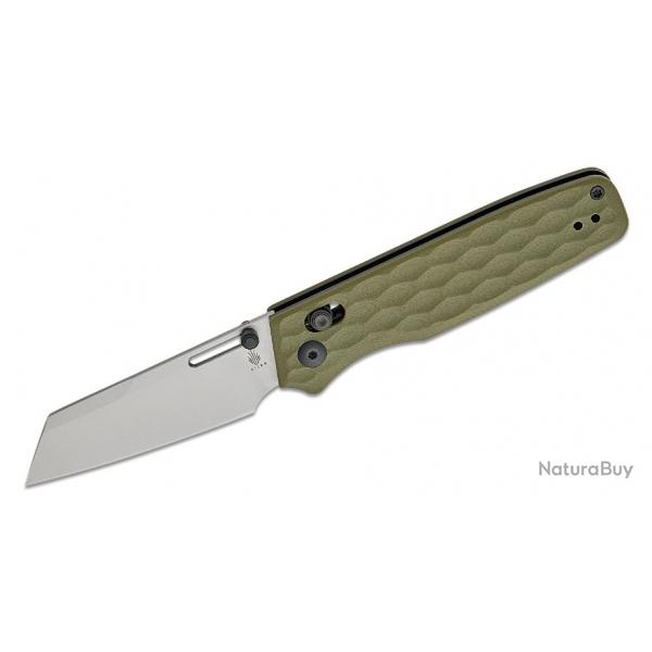 Couteau Kizer Cutlery Task Clutch Lock OD Manche G10 Lame Acier 154CM Reverse Tanto Clip KIV3641C3