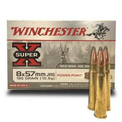 20 munitions Winchester Power Point 8x57 JRS 195 Grs déstockage munition