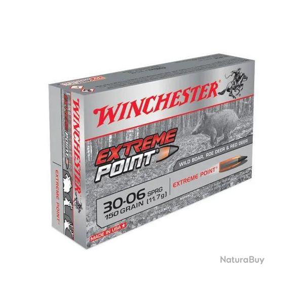 20 munitions Winchester 30-06 Extreme Point 150gr