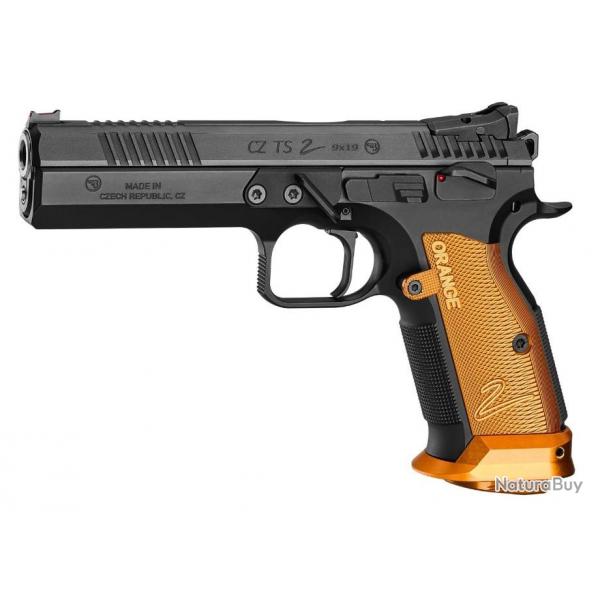 Braquerie ! Pistolet CZ Tactical Sport 2 Orange Calibre 9x19