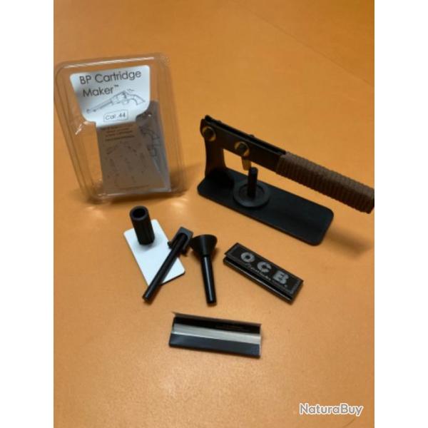 Presse de rechargement pour revolver poudre noire plus kit de fabrication cartouches cal 44