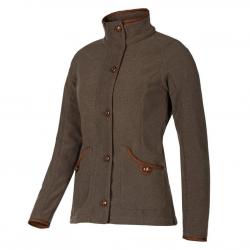 Veste polaire femme Claire Marron Élégance rustique et chaleur confortable