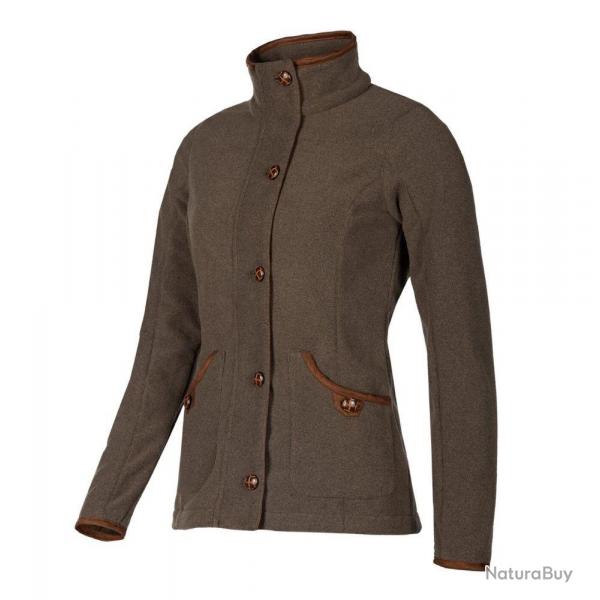 Veste polaire femme Claire Marron lgance rustique et chaleur confortable
