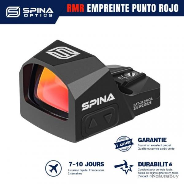 SPINA OPTICS Vue de point rouge RMR, SRO, 3MOA - LIVRAISON GRATUITE - PAIEMENT 3/4 FOIS !!!