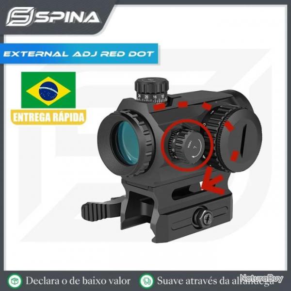 SPINA Optics -HD 1X20 External Adj RED DOT - model 1- LIVRAISON GRATUITE - PAIEMENT 3/4 FOIS !!!