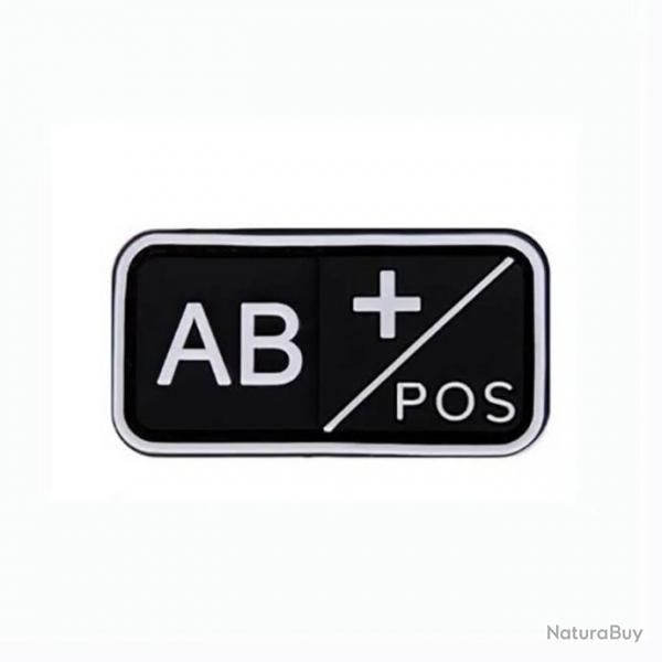 Patch Groupe Sanguin en caoutchouc (AB positif)