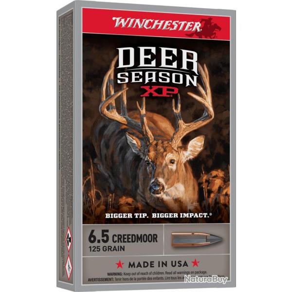 Munition Winchester Deer Season Extreme Point 6.5 Creedmoor 125gr
