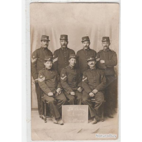 CPA MILITARIA : CARTE PHOTO D'UN GROUPE DE SOLDATS