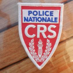 Insigne badge tissu CRS Police Nationale