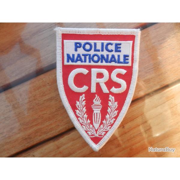 Insigne badge tissu CRS Police Nationale