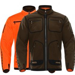 VESTE HARKILA KAMKO FLEECE HUNTING VERTE/ORANGE