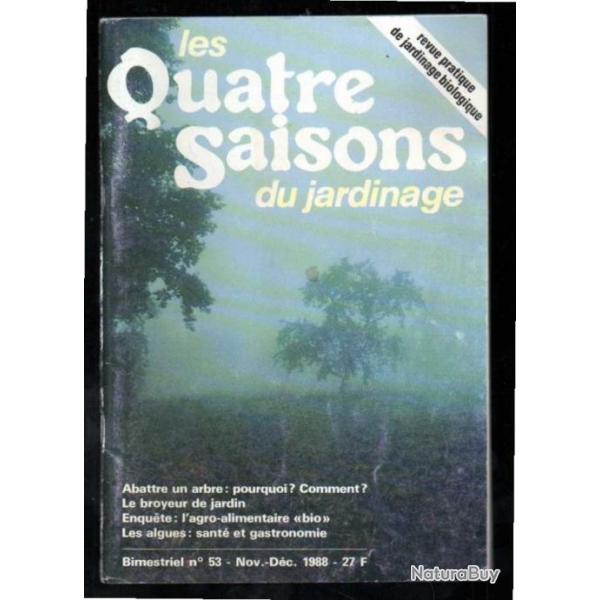 les quatre saisons du jardinage  bimestriel 53 de novembre dcembre 1988