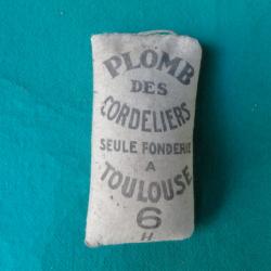 Plomb de chasse N° 6 des Cordeliers.