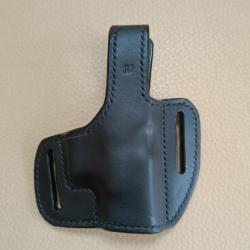 Holster cuir noir Droitier OWB pour GLOCK 26