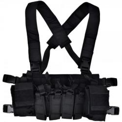 Chest Rig Combat Tactique M4 (Wo-Sport) Noir