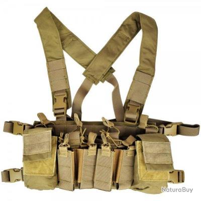 Chest Rig Combat M4 (Wo-Sport) Désert - Gilets tactiques Airsoft (12731020)