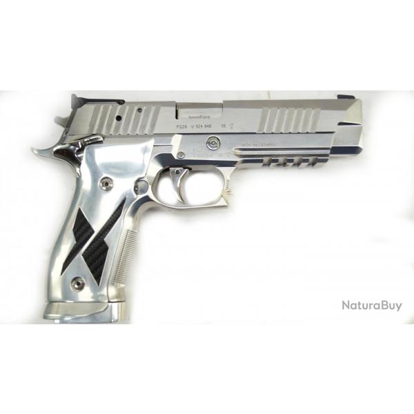 Pistolet Sig Sauer X Five serie limité chrome  carbone 9MM