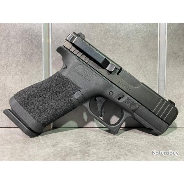 Pistolet GLOCK 43X (Subcompact) Calibre 9 mm Para avec clip de ceinture, stippling personnalis.