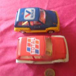 2 Scalextric Mètre Turbo R64 Valvoline & Total Deux Slot Voiture