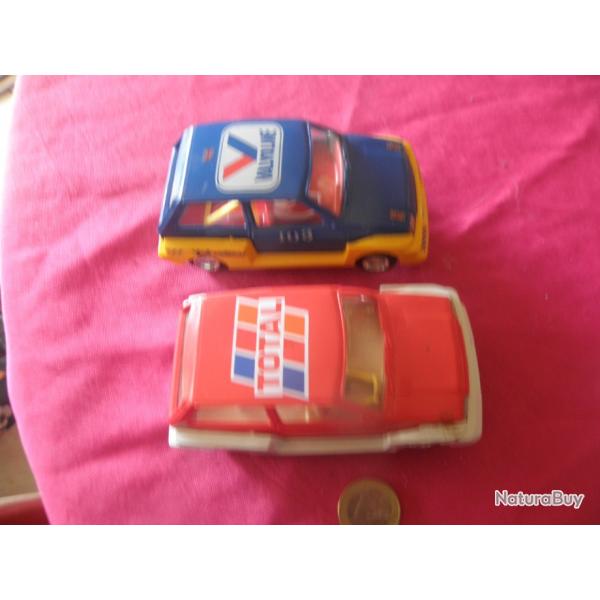 2 Scalextric Mtre Turbo R64 Valvoline & Total Deux Slot Voiture