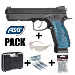 PACK PISTOLET ASG CZ SHADOW 2 - 4.5mm BBs - CO²