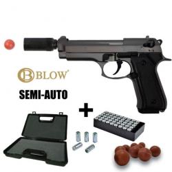 PISTOLET GOMME COGNE BLOW F92 Fumé - 9MM PAK