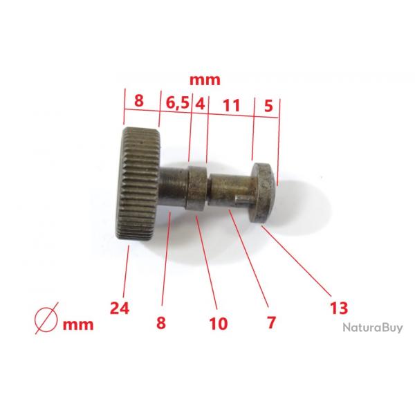 Molette de rglage de hausse drive pour fusil ou carabine ancienne. US USA Poudre noire micromtre?