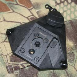 Support Type Wilcox pour montage NVG sur casques - Noir
